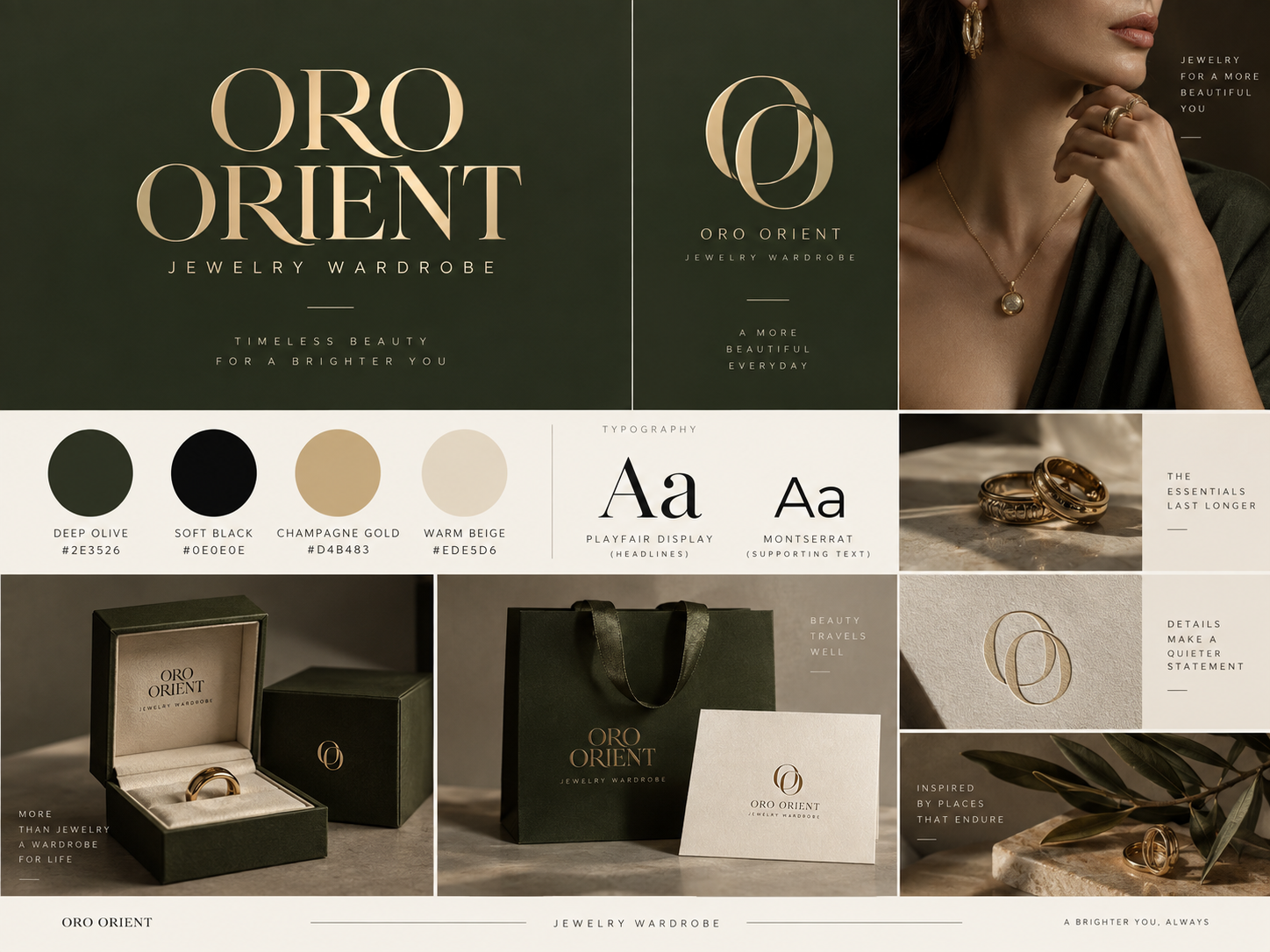 Brand reference featuring a jewelry box and ring, illustrating the wardrobe concept